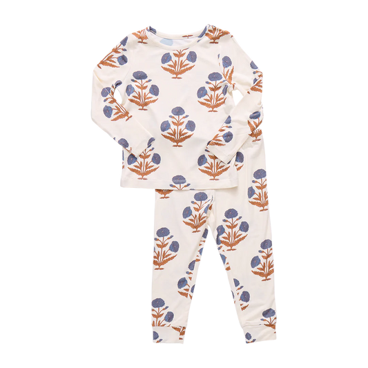 Kids Bamboo PJ Set- Dandelion