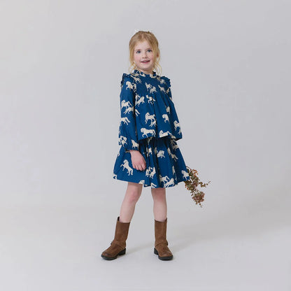 Girls Giana Skirt- Wild Horses
