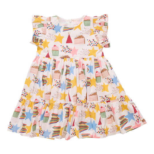 Girls Jennifer Dress- Birthday Star