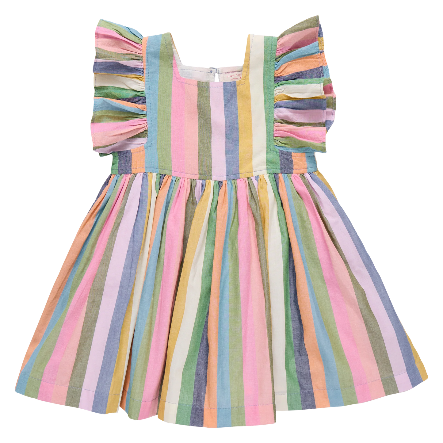Girls Elsie Dress- Parade Stripe