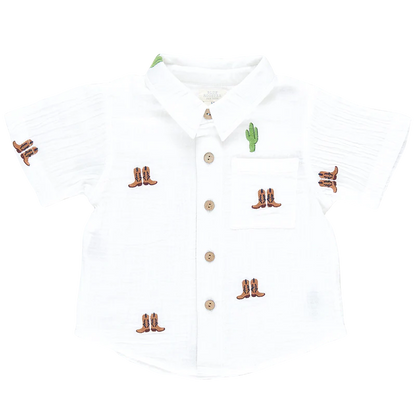 Boys Jack Shirt- Rodeo Embroidery