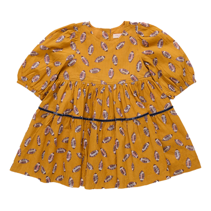 Girls Maribelle Dress- Flying Footballs