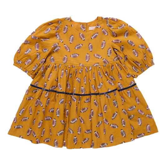 Girls Maribelle Dress- Flying Footballs