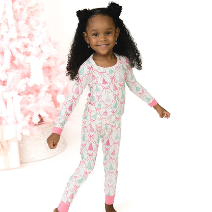 Bow Trellis Tree Loungewear Set