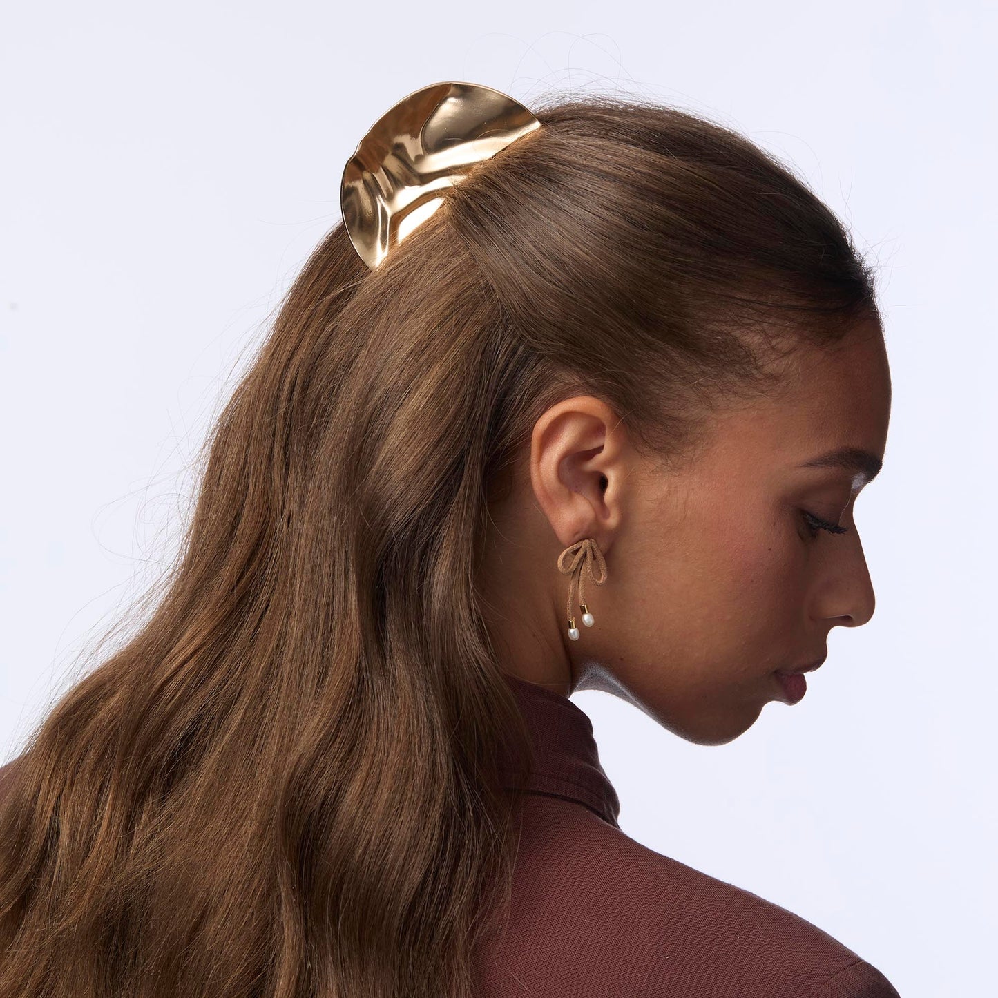 Gold Metal Baroque Claw Clip