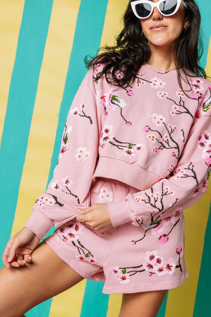 QOS Cherry Blossom Sweater