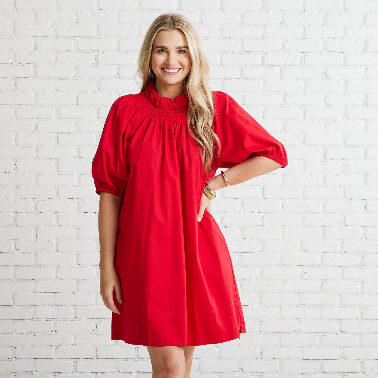 Brooke Dress- Red