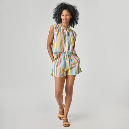 Women's Misha Top- Parade Stripe