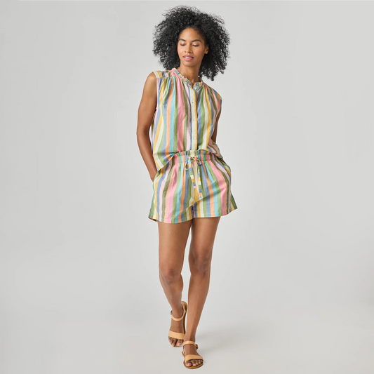 Women's Misha Top- Parade Stripe