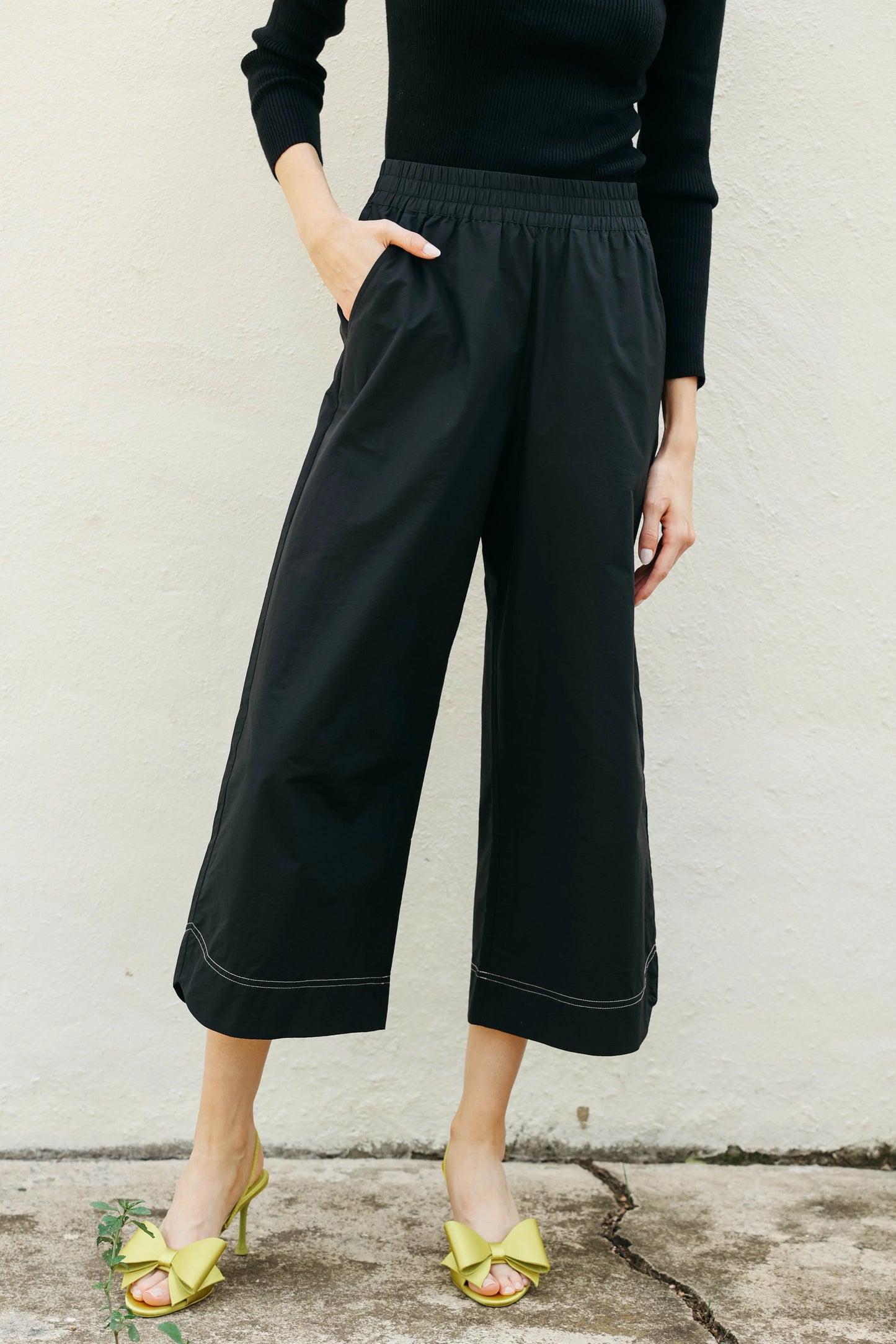 Candace Pants- Black + Ivory