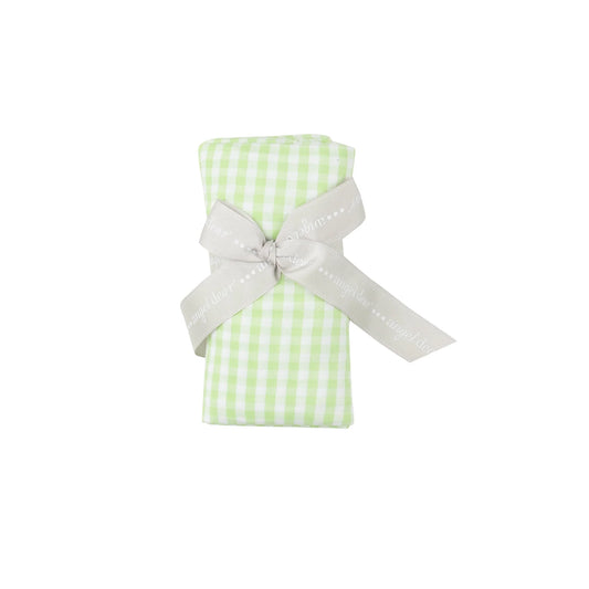 Swaddle Blanket- Mini Gingham Green
