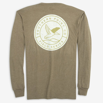 Signature Long Sleeve Tee- Field Series Wood Grain