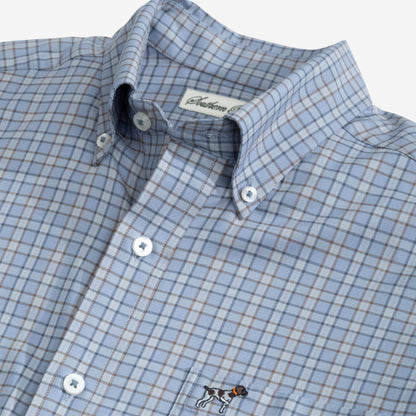 Hadley Luxe Button Down- Marshwood Plaid