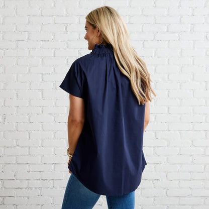 Emily Top- Fall Navy