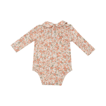 PP Collar Bodysuit- Sweet Rose Calico