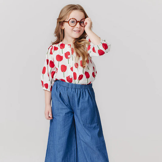 Girls Wylie Pant- Chambray