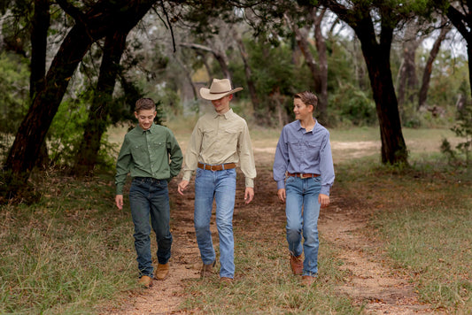 Boys Reata Long Sleeve Shirt- Haystack