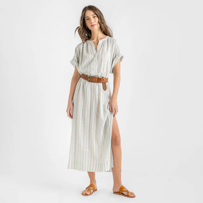 Womens Gaelle Kaftan- Riviera Stripe