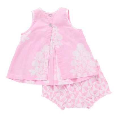 Baby Girls Jaipur 2-Piece Set- Pink Floral Bouquet