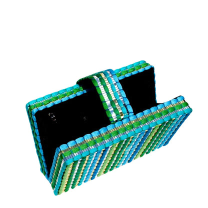 Aqua Dori Clutch by Simitri