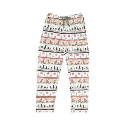 Adult Loungewear Set w/ Pockets- Reindeer Fair Isle