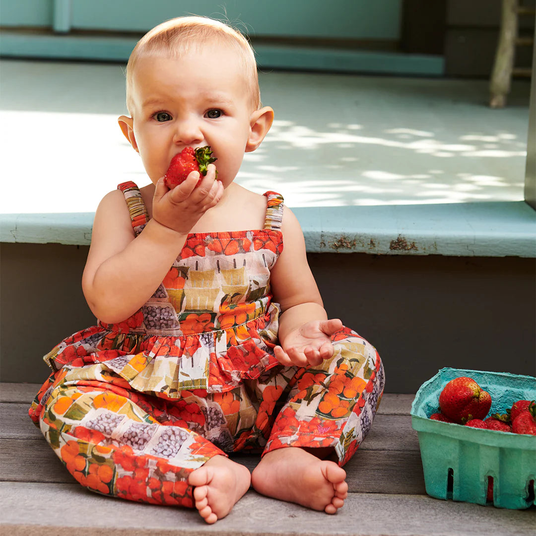 Baby Girls Brianne Jumper- Berries + Oranges