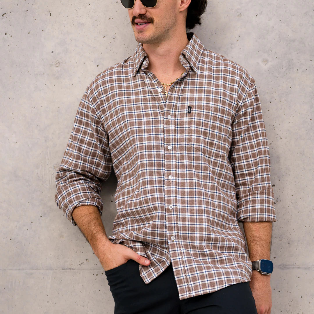 Texas Flannel- Brown Titus