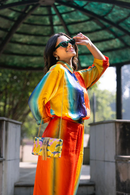 Muse Fringe Clutch by Simitri