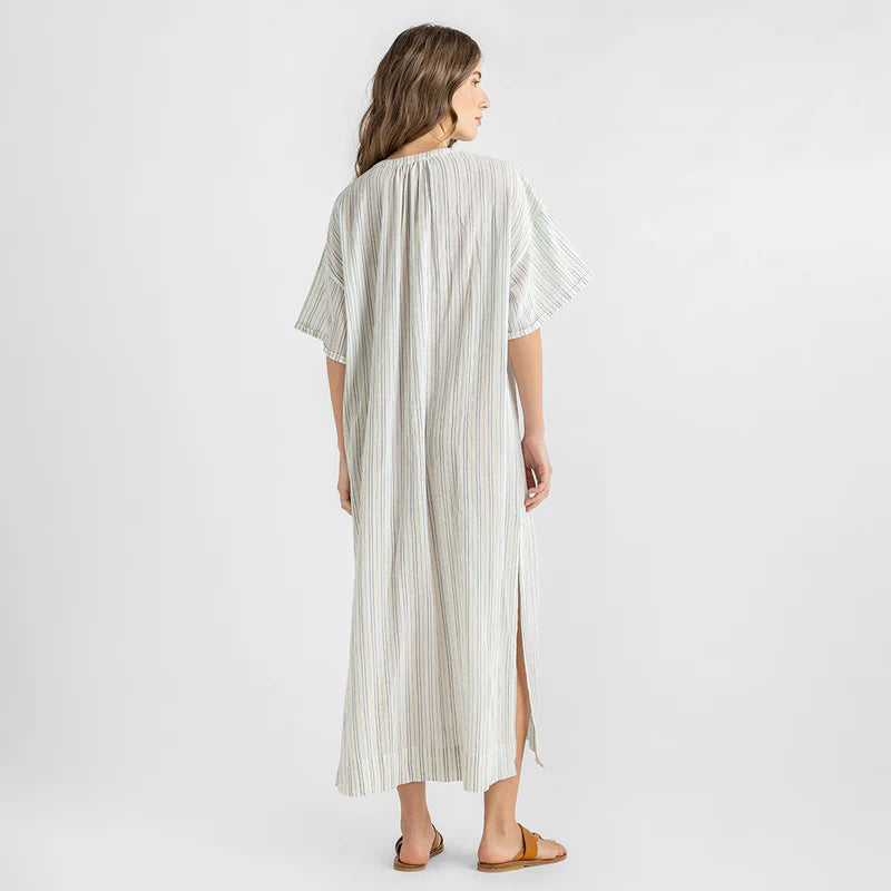 Womens Gaelle Kaftan- Riviera Stripe