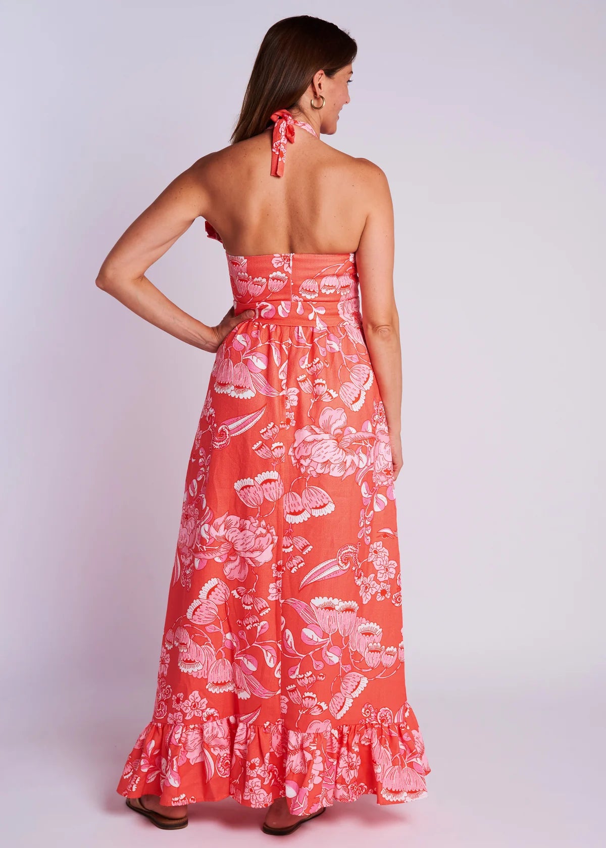 Dove Maxi Dress- Cordelia Coral