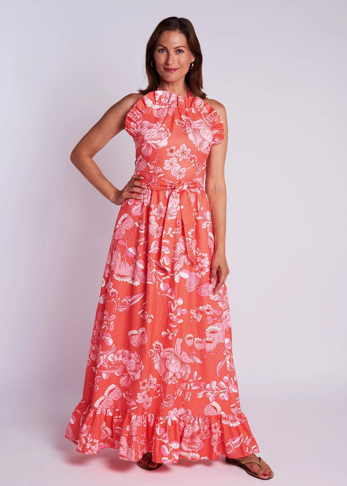 Dove Maxi Dress- Cordelia Coral