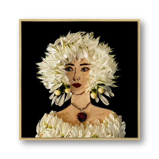 "Aster" Floated Metal Print - 10x10
