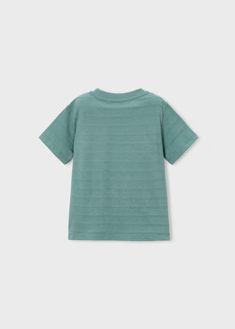 Boys Knit T-Shirt in Algae