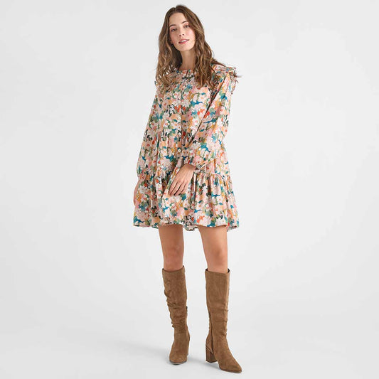 Womens Kalani Dress- Watercolor Floral