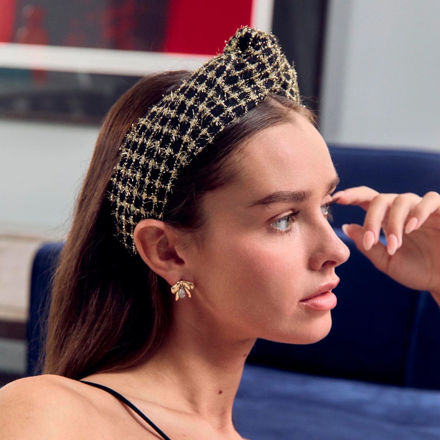 Crystal Dainty Pave Bow Earrings