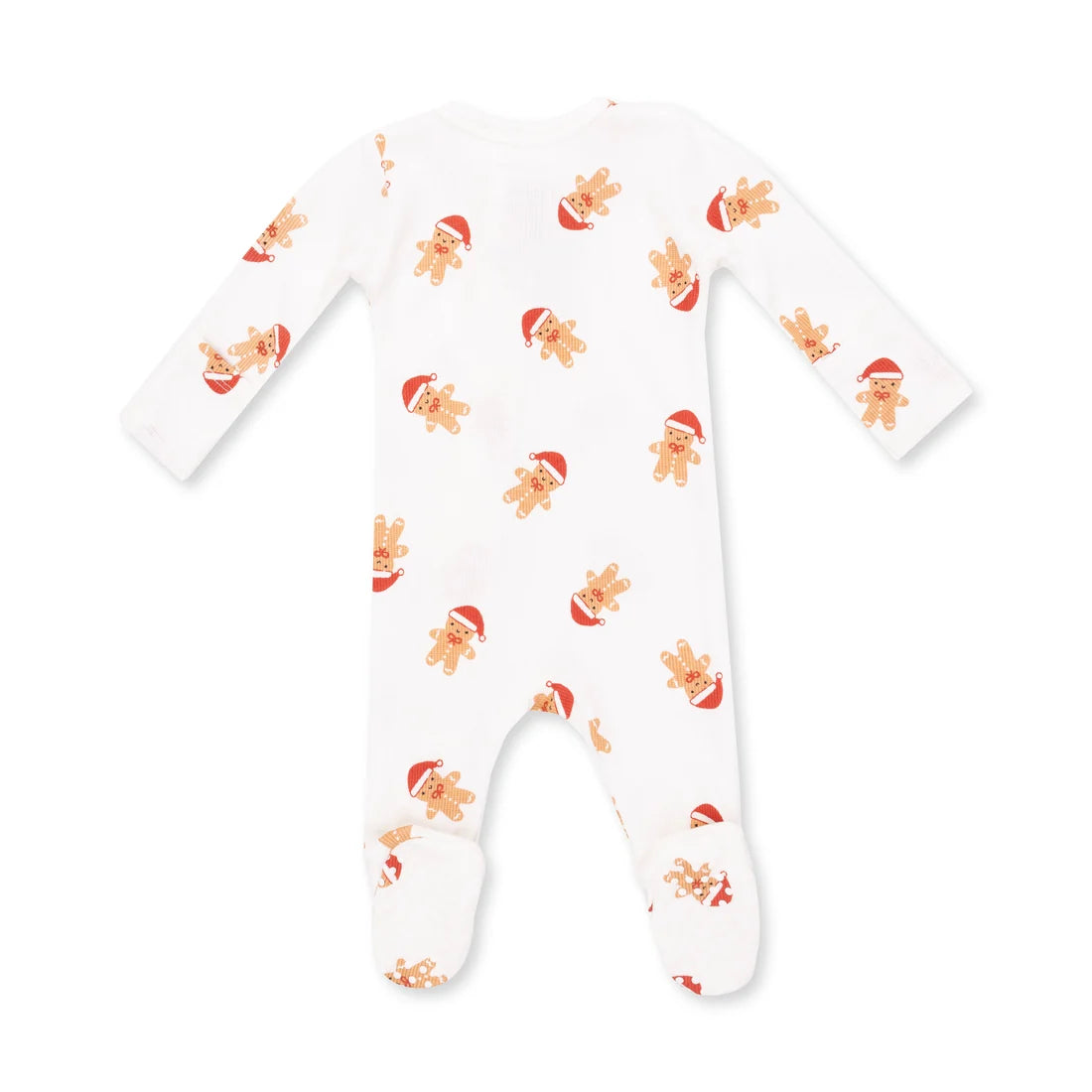 Simple Gingerbread 2-Way Zipper Footie