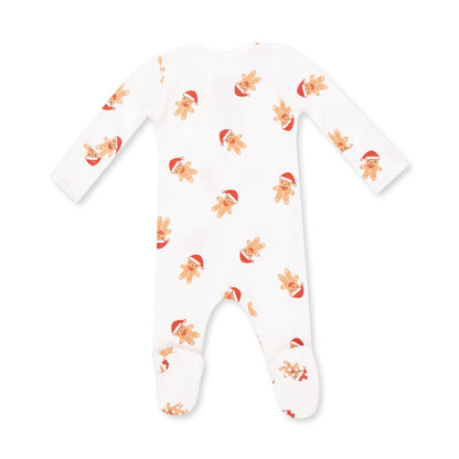 Simple Gingerbread 2-Way Zipper Footie