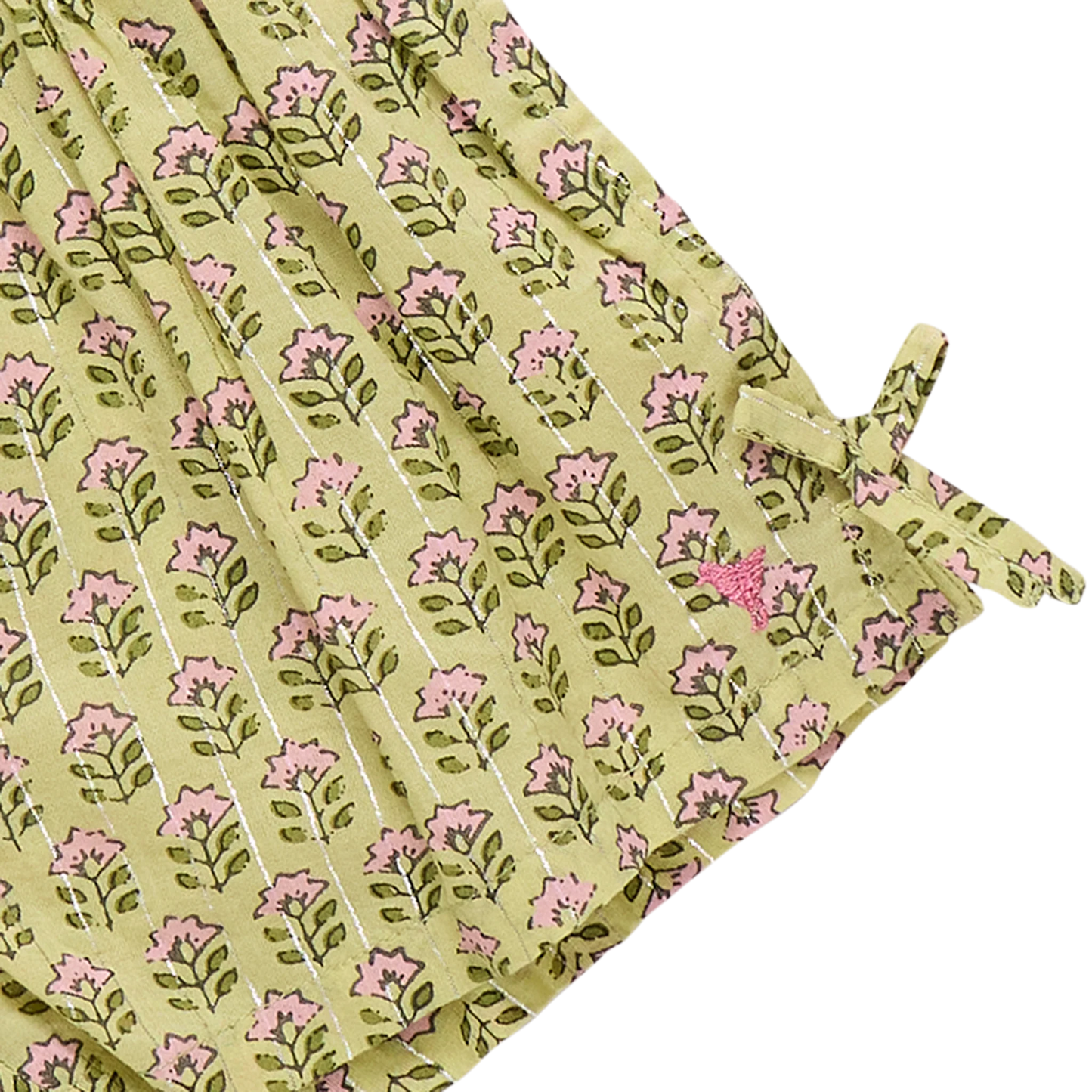 Girls Jules Short- Green Prairie Block
