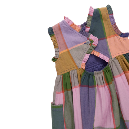 Girls Alyssa Dress- Plaid Madras