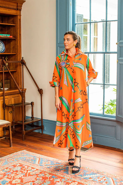 Estate Orange©  Long Shirt Dress