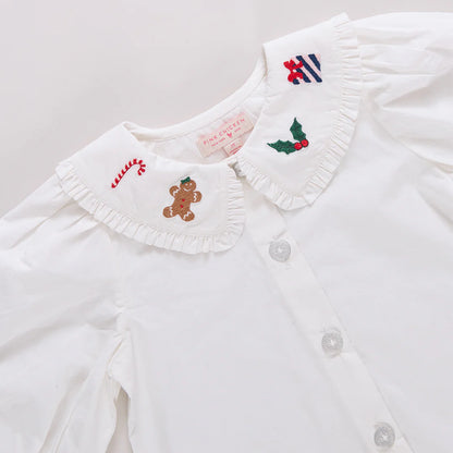 Girls Noelle Top- Christmas Characters