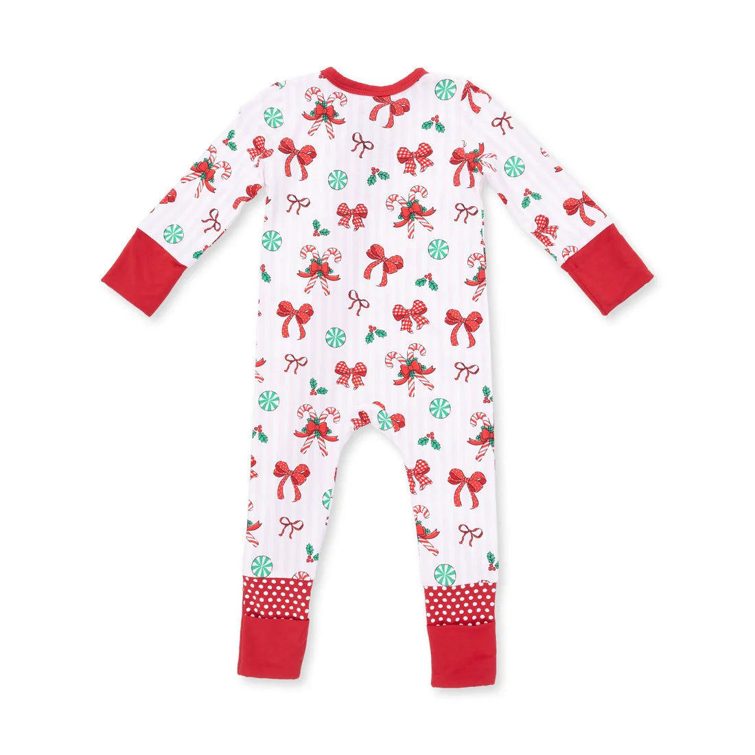 Bows + Candy Canes Convertible Romper