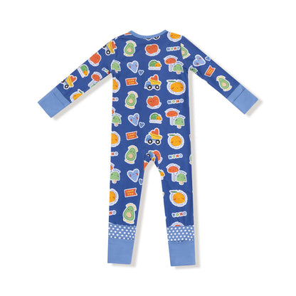 Blue My Funny Valentine 2 Way Zipper Romper