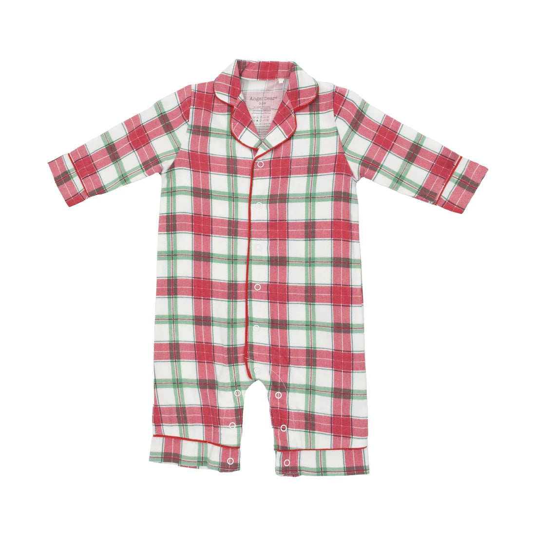 Holiday Plaid Coat-Style Romper