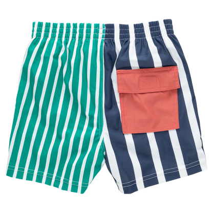 Boys Swim Trunk- Multi Stripe