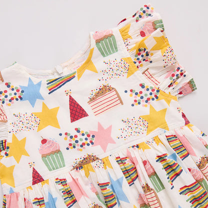 Girls Jennifer Dress- Birthday Star