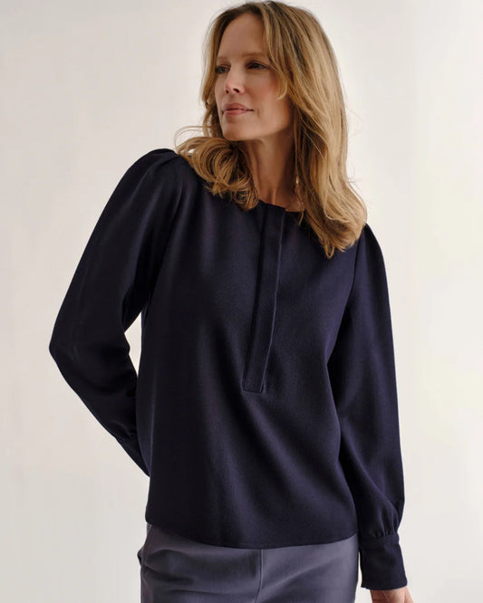 Sage Top- Dark Navy