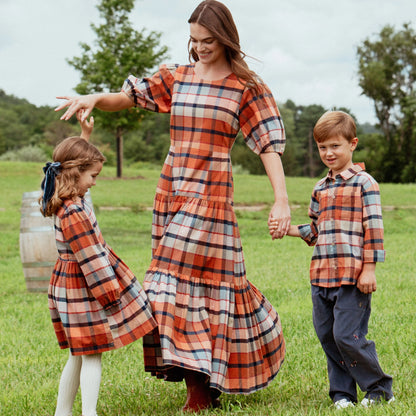 Women's Parker Dress- Hayride Plaid