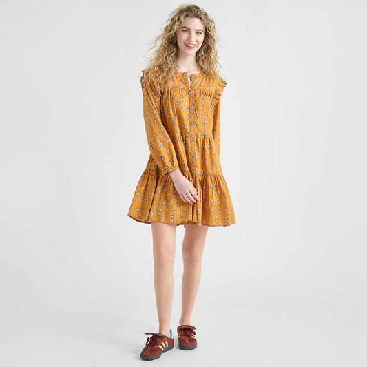 Womens Kalani Dress- Flying Footballs