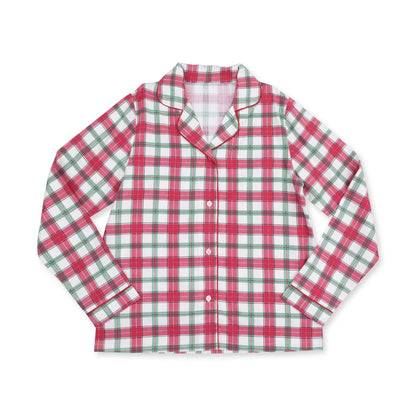 Adult PJ Set- Holiday Plaid